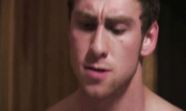 Blonde femboy analized by muscular man