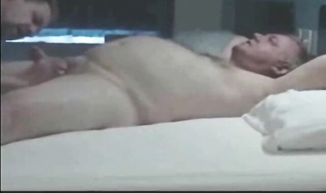 Grandpa Bill and I play in a motel room