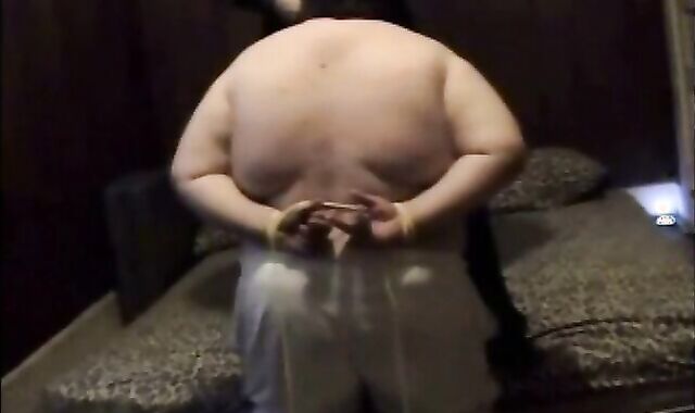 chub with hands tied behind his back spanked and fucked Toronto, Canada