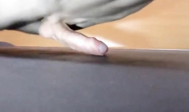 Pushups humping cum closeup