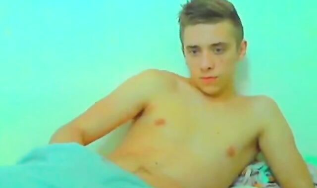 Cute guy shows his body and dick