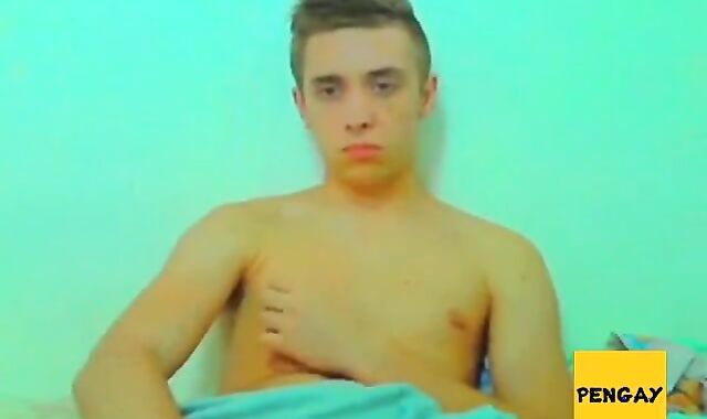 Cute guy shows his body and dick