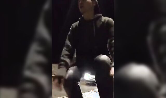 Guy Exhibitionist showing it all on busy streets