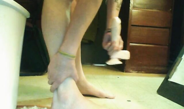 Fem twink dildo riding