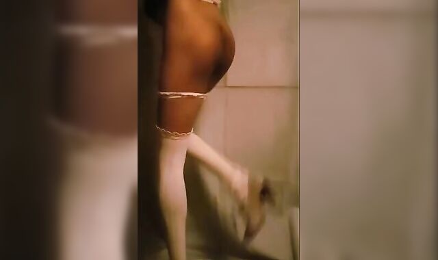 Asian Twink Crossdresser Teases in Girly Outfit