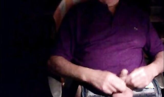 Grandpa Strokes His Small Cock