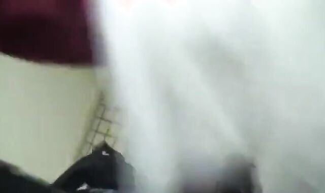 Asian Crossdresser Takes Cream Pie in Public Bathroom