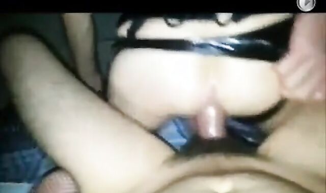 Bareback Crossdresser Takes it Bare in Thong