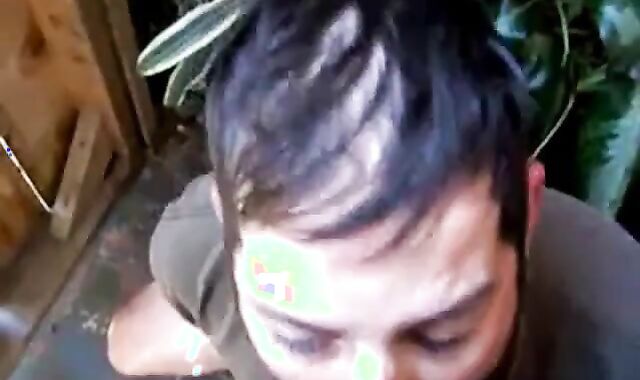 Bearded Daddy Blowjob by the Roadside