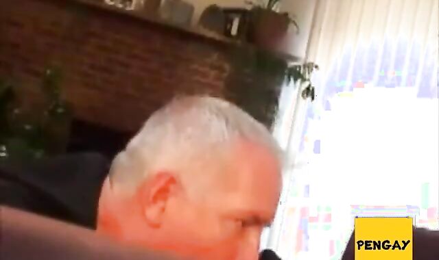 Daddy's Big Cock Swallowed by Horny Amateur