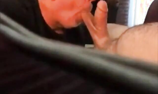 Daddy's Big Cock Swallowed by Horny Amateur