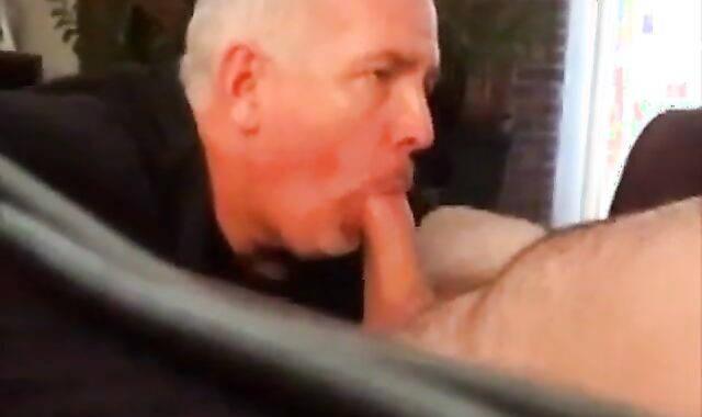 Daddy's Big Cock Swallowed by Horny Amateur