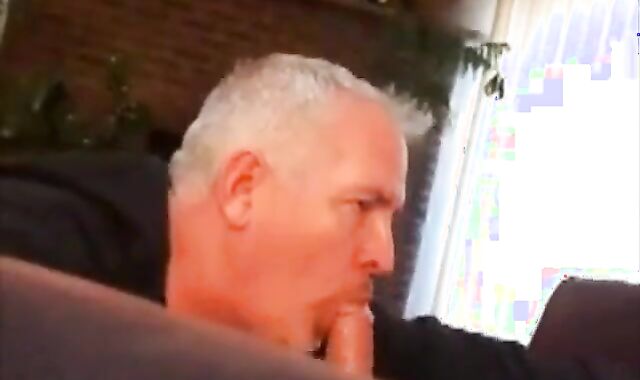 Daddy's Big Cock Swallowed by Horny Amateur