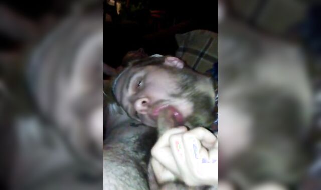 Mr. Steele's Big Cock Sucked by a Skinny Twink