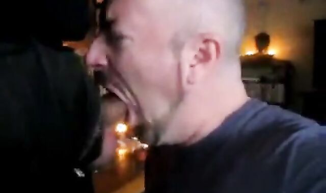 Amateur Daddy Swallows Big Cock in Suit