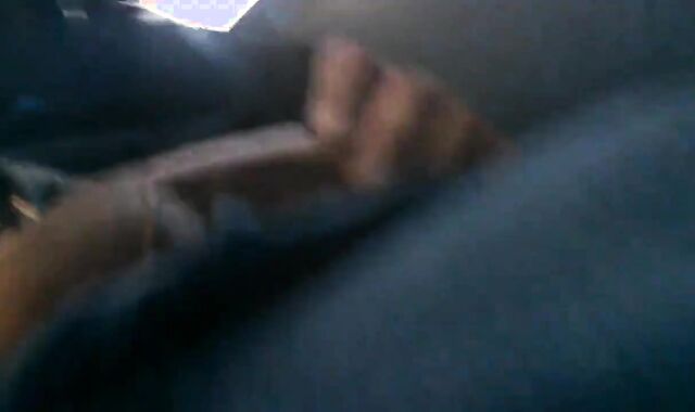 Str8 Big-Cock Hunk Strokes on the Bus