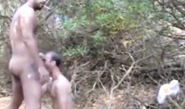 Bareback Fuck in the Woods with a Smoking Hottie
