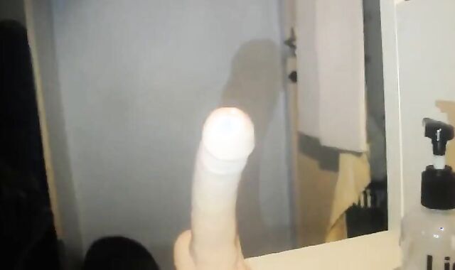 Young German Amateur Rides Thick Dildo