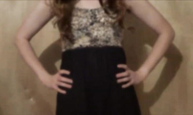 Twink Crossdresser Strips in Dress and Panties