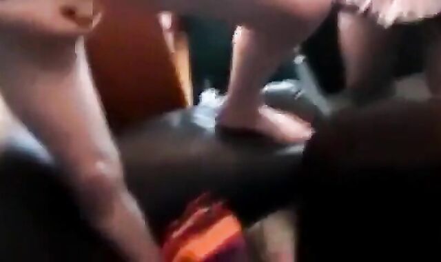 Bukkake Gangbang with a Crossdresser