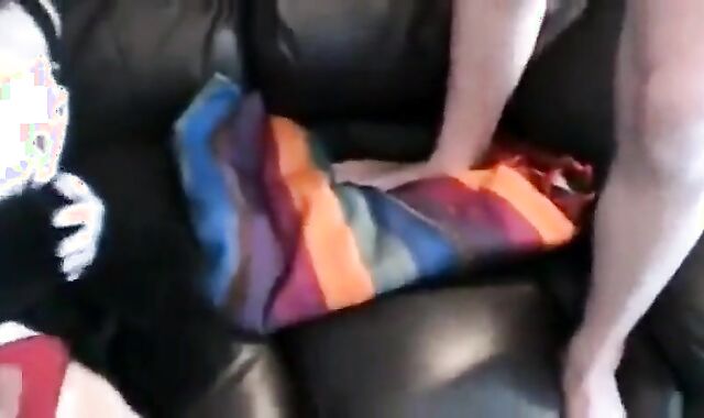 Bukkake Gangbang with a Crossdresser