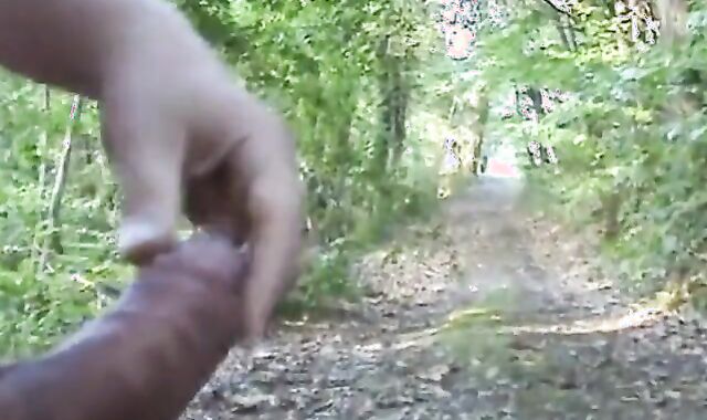 Outdoor Handjob with My Buddy Jo