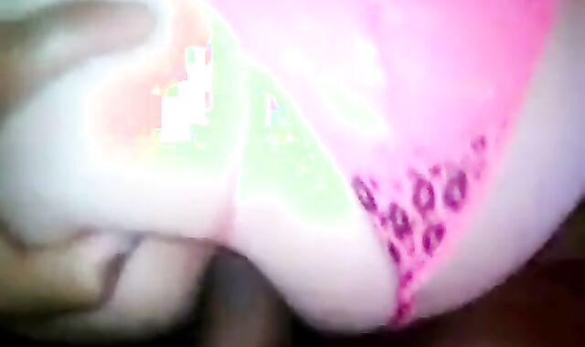 Twink's Pink Panty Bareback