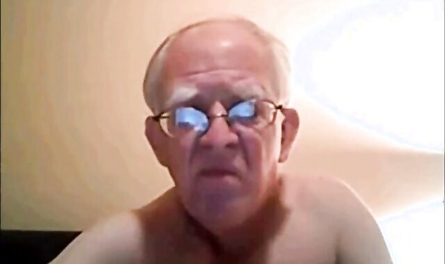 Silver Daddy Strokes His Small Cock