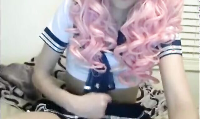 Crossdresser Twink Masturbation