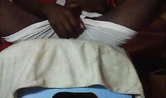 Big Black Cock Strokes His Meat Solo