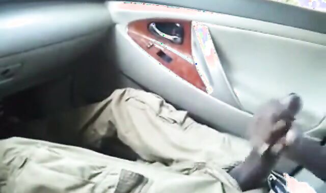 Black Car Jerkoff With My Friend