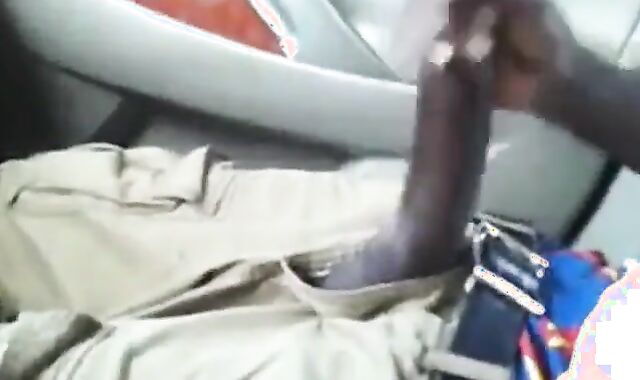 Black Car Jerkoff With My Friend