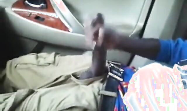 Black Car Jerkoff With My Friend