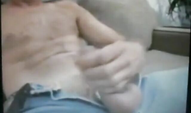 Big-Cock Dad Shows Off His Huge Flaccid Package