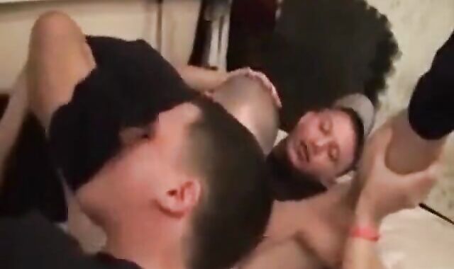 Big-Cocked British Chavs in a Dirty Threesome