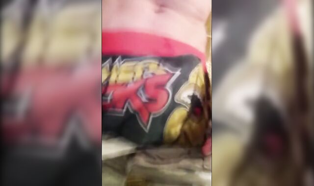 Pissing Big Cock Handjob on Webcam