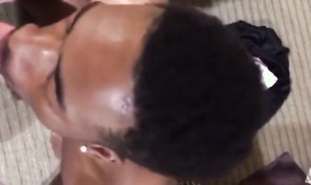 Verbal White Cock Sucked by Tattooed Black Man