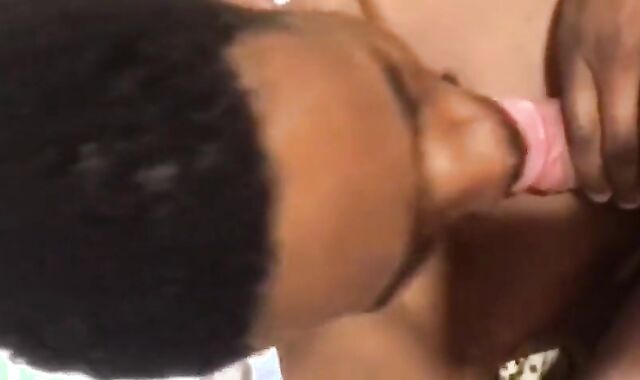 Verbal White Cock Sucked by Tattooed Black Man