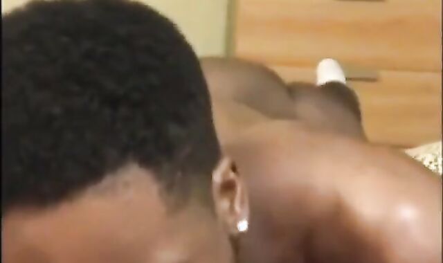 Verbal White Cock Sucked by Tattooed Black Man