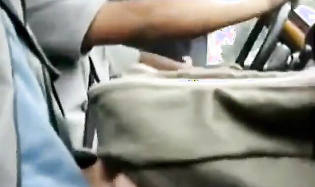 Big Dick Flash for Taxi Driver - Gay Latino Handjob