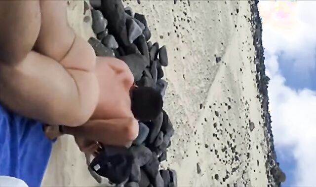 Spanish Beach Masturbation