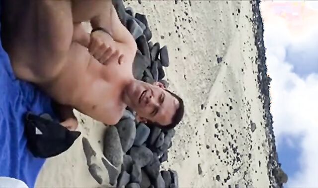 Spanish Beach Masturbation
