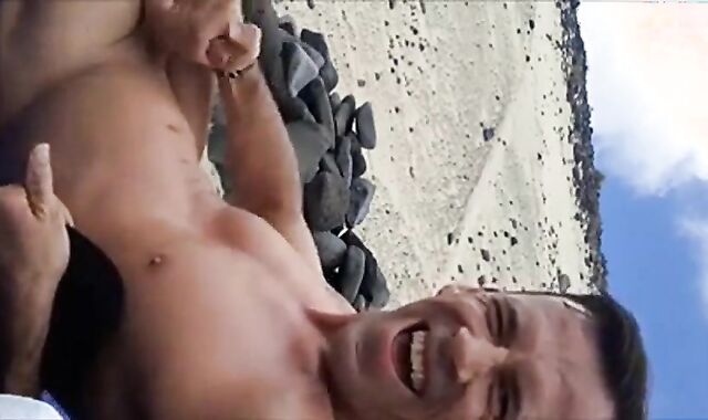 Spanish Beach Masturbation