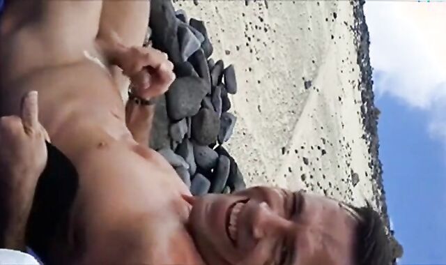 Spanish Beach Masturbation