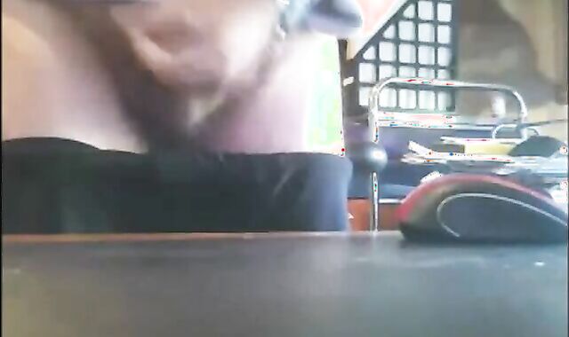 Bearded Grandpa Shoots His Load - Amateur Daddy Solo