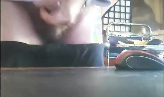 Bearded Grandpa Shoots His Load - Amateur Daddy Solo