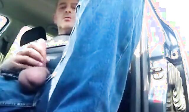Smoking Jerk-Off Session in My Car