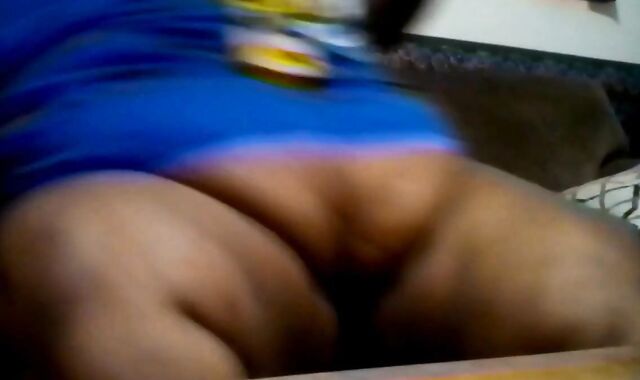 Fat Black Bear Jerks Off Small Cock