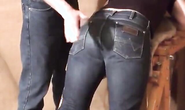 Daddy Spanks His Boy in Tight Jeans