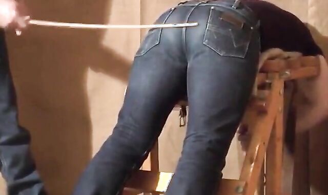 Daddy Spanks His Boy in Tight Jeans